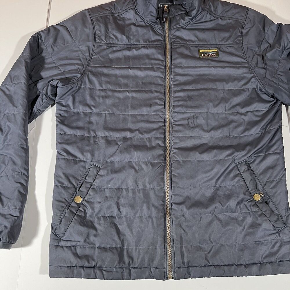LL Bean Mountain Classic Puffer Full Zip Jacket Coat Men's Medium Reg - Picture 3 of 7
